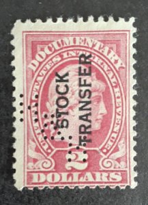 StampGeek Scott #RD13. USED,  FINE,  HINGE REMNANT,  CUT CANCEL,  NO GUM