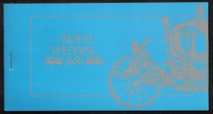 VIRGIN ISLANDS 1986 Royal Wedding Booklet, Imperf Panes; Scott 537-40; MNH