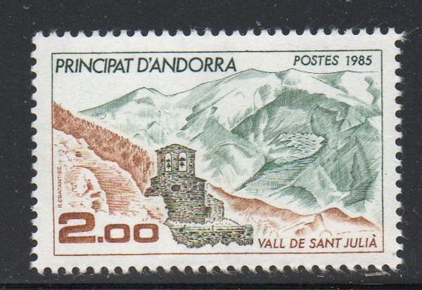 Andorra (Fr) Sc 336 1985 Saint Julia Valley stamp mint NH