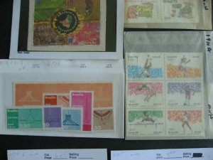 Brazil MNH collection assembled in sales cards etc 