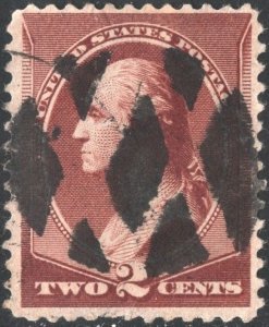 SC#210 2¢ George Washington (1883) Used