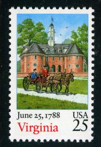 Scott #2345 - 25¢ Virginia- MNH