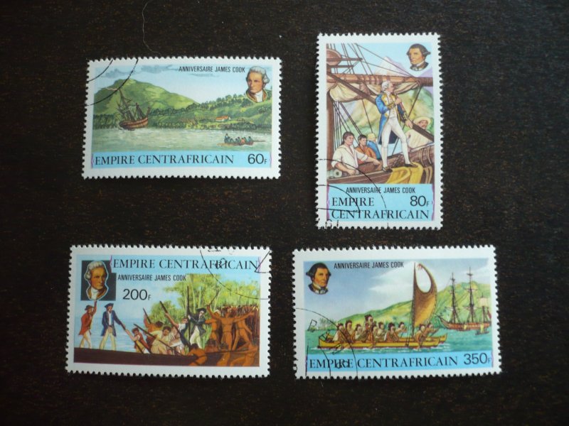 Stamps - Central African Republic - Scott# 341-344 - CTO Set of 4 Stamps