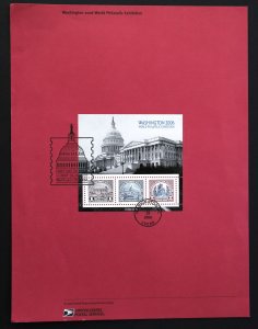 U.S. Used #4075 $1/$5 World Philatelic Souvenir Page