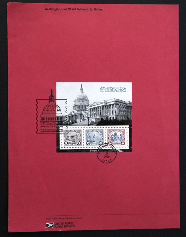 U.S. Used #4075 $1/$5 World Philatelic Souvenir Page