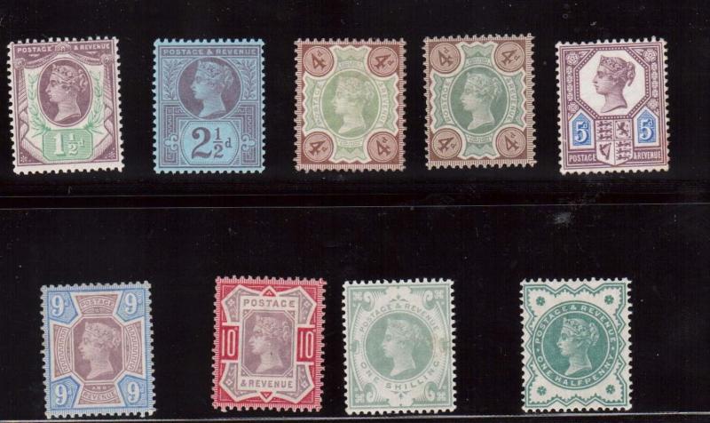 Great Britain #112 \ #125 VF Mint Selection