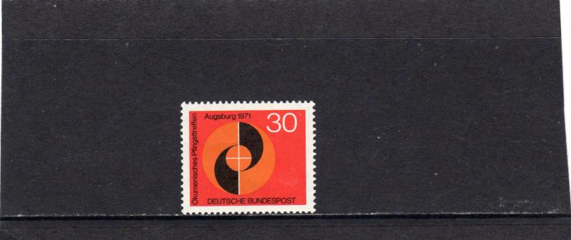 Germany 1971 Ecumenical  Pentecost MNH