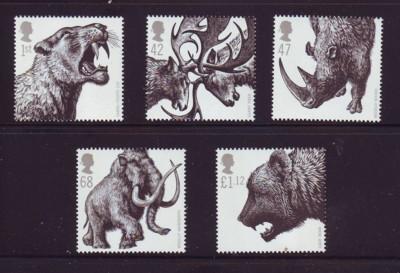 Great Britain Sc 2359-63 2006 Ice Age Animals stamp set mint  NH