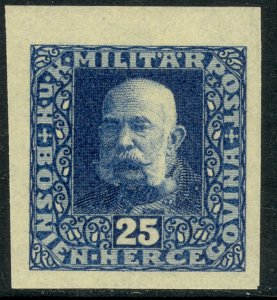 BOSNIA AND HERZEGOVINA 1916-17 25h Imperforate FRANZ JOSEPH Issue Sc 93var MLH