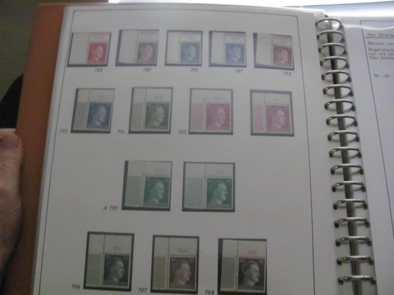 Germany 1941-44 MNH HITLER ALBUM ALMOST EVERY POSSIBILITY UNIQUE 63 PICTURE(118)