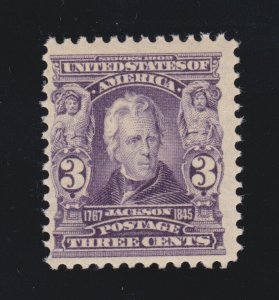 US 302 3c Jackson Mint F-VF OG NH SCV $140 (03)