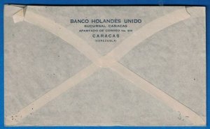 1930s VENEZUELA Ad Cover-Banco Holandes Caracas to Berlin, Germany Air Mail C12  