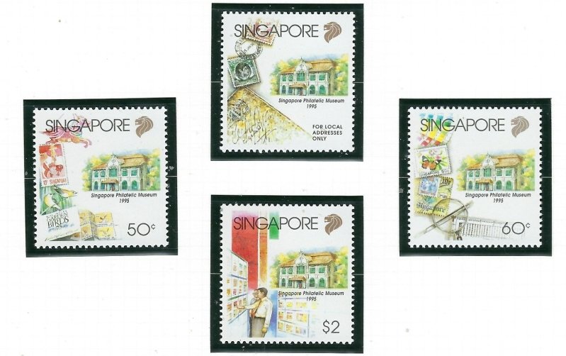 Singapore 729-32 MNH 1995 Philatelic Museum (ap6893)