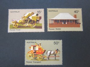 Australia 1972 Sc 534-6 MNH