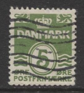 Denmark - Scott 223 - Definitive Issue -1933 - Used - Single 5o Stamp
