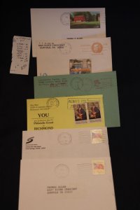 6 pc's & postally-used postal cards (#830)