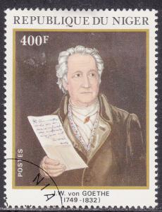 Niger 578 USED 1982 J.W. von Goethe (1749-1832)