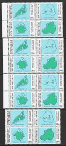 MICRONESIA (30) Setenant Blks-Plate Blocks Sc#4a (Sc#1-4) ALL Mint Never Hinged