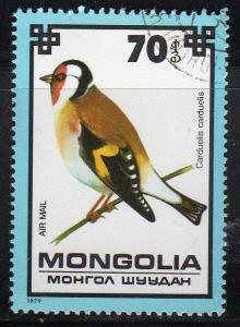 Mongolia C118 - Cto-nh - Goldfinch (cv $0.30)