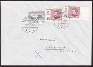 GREENLAND 1982 cover SDR STROMJORD to Sweden...............................70228