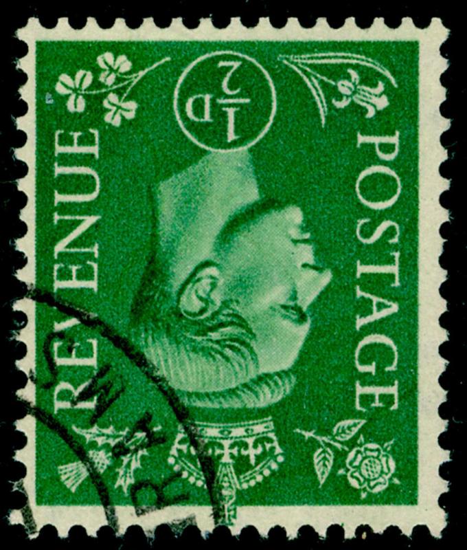 SG485Wi, ½d pale green, FINE USED, CDS. WMK INV 