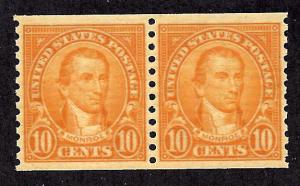 603 Mint,OG,NH... Pair... SCV $16.00