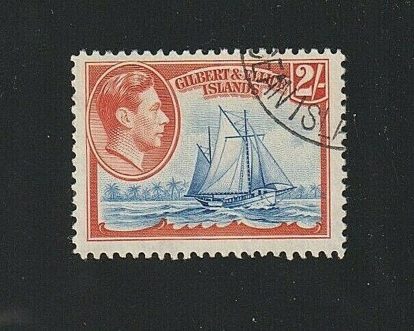 EDSROOM-9270 Gilbert & Ellice Islands 49 Used 1939 Sailboat CV$11 