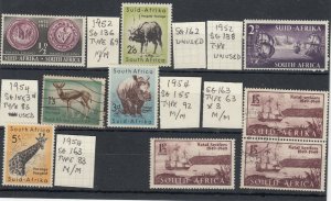 South Africa Collection Of 9 Referenced Values MH/VFU JK5136