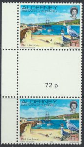 Alderney  SG A12  SC# 12  Scenes Harbour MNH Gutter Pair see scan 