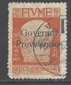 Fiume Sc # 137 used (RS)