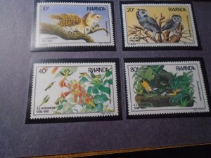 Rwanda  #  1226-29  MNH   Birds