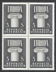 Austria Sc# 657 MNH Block/4 1960 Europa