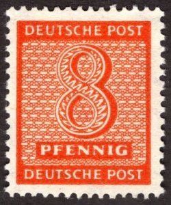 1945, Germany, West Saxony, 8pf, MH, Mi 130Y