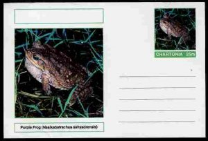 CHARTONIA, Fantasy - Purple Frog - Postal Stationery Card...