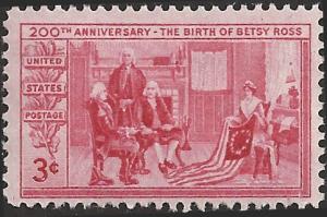 # 1004 MINT NEVER HINGED BETSY ROSS