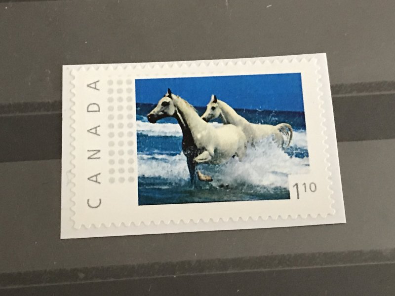 Canada Post Picture Postage *White Horse in Water * $1.10 denomination