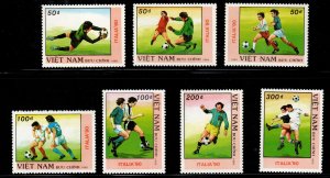 North Vietnam. Scott 2008-2014 MNH** perforated World Cup Soccer  set