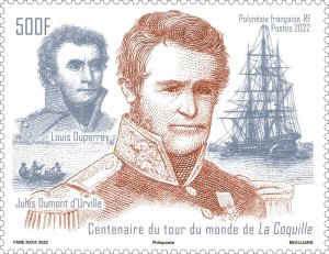 Stamps of  French Polynesia ( Pre-order ) 2022 - Столетие мирового турне Ла Коки