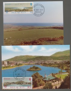 Isle Of Man 1977 - Europa, set of 2 Maxicard