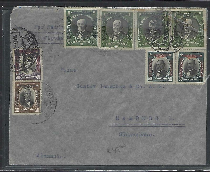 CHILE  (P3108B)      A/M  COVER   1PX4+50CX2+40CX2  SANTIAGO TO GERMANY