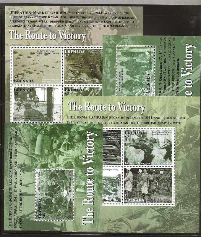 Grenada Sc 3506-9 NH issue of 2005 - WORLD WAR II