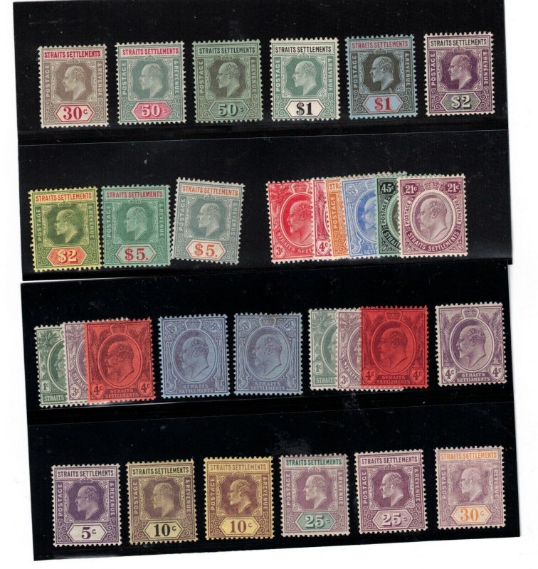 Straits Settlements #105 / #148 (SG #123 / #163) Mint Fine - Very Fine OG Hinged