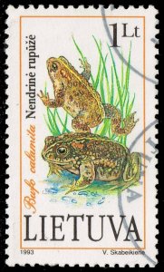 Lithuania #474 Natterjack Toad; Used