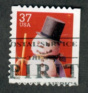 3691 Snowman Used Single from booklet