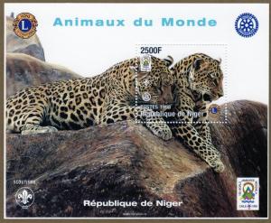 Niger 1998 Scouts/Lions/Rotary/Fauna 3 Sheetlets (27values) + 3 S/S Sc # 1003/7