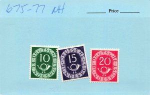 GERMANY  675-77   MNH