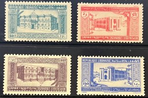 Lebanon 1943 SC 163-166 MNH Set