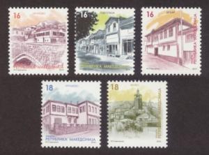 Macedonia Sc# 517-21 MNH Towns 2010