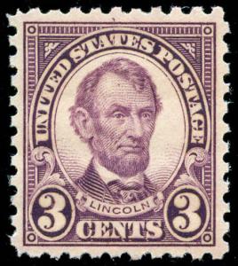 momen: US Stamps #584 Mint OG NH XF