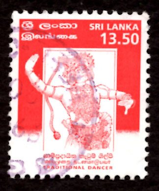 Sri Lanka 1999 Kandy Drummer Music Dancer 13.50r Scott.1247 Used (#1)